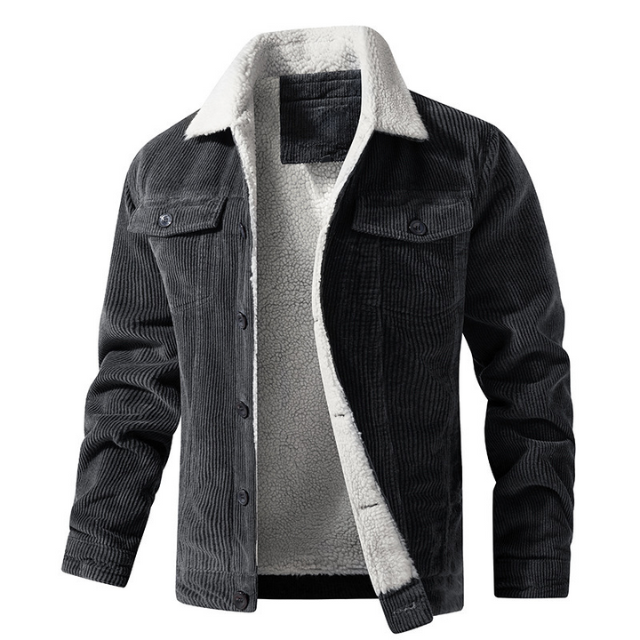 Winter Jacket for Men | Warm Jacket with Plush Lining | Thick Casual Look