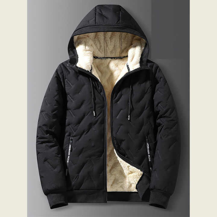 Winter Jacket Men | Thermal Lined | Windproof with Hood | Loose Fit