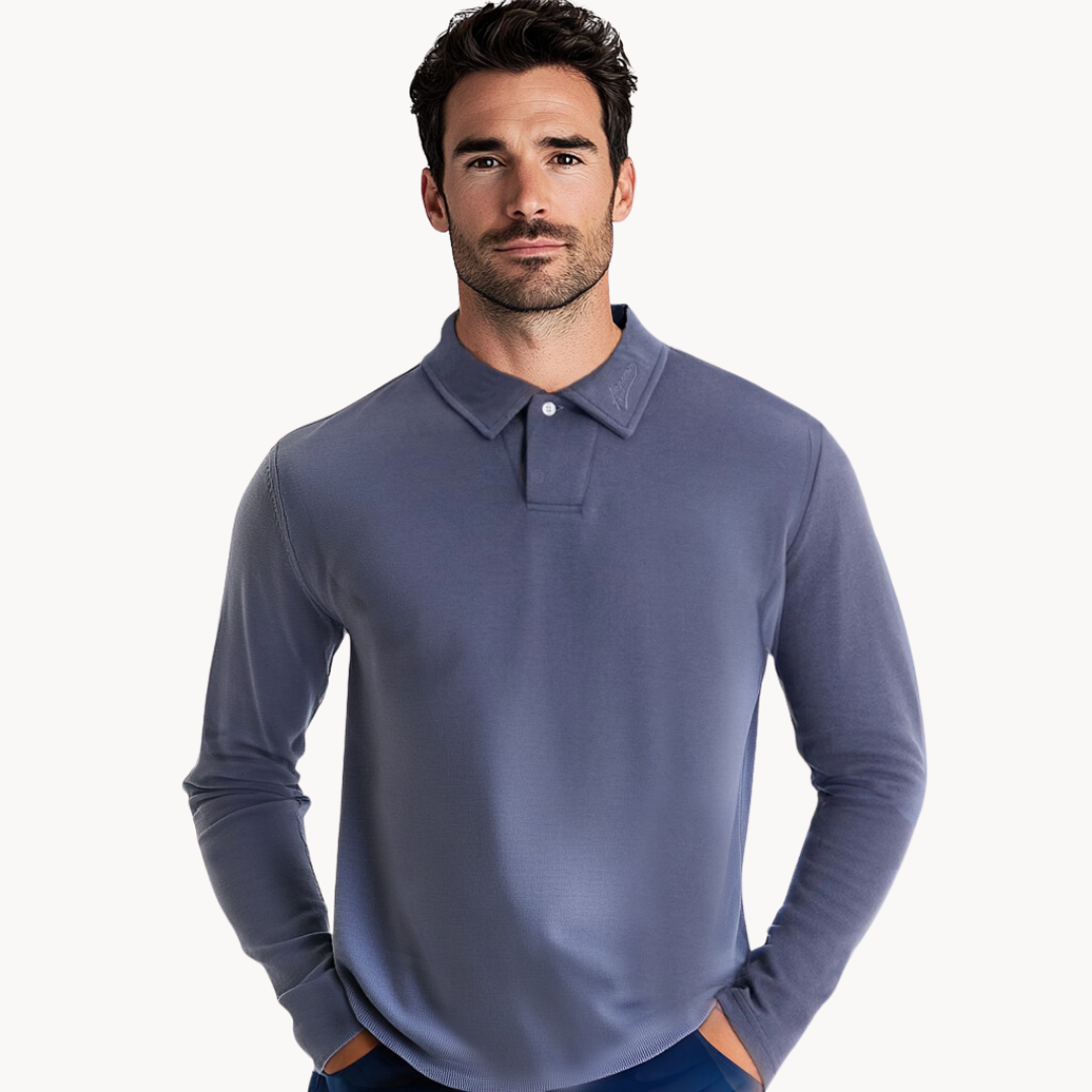 Men's Polo | Long Sleeve T-Shirt | Timeless Comfort & Elegant Style