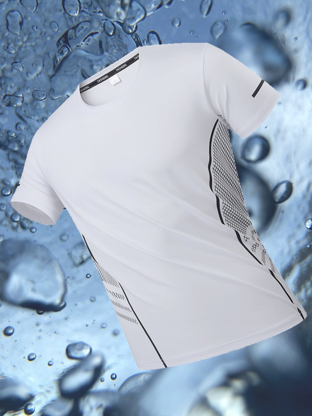 Men's T-Shirt | Quick-Dry & Breathable | Striped Pattern & Comfort Fit | Sport & Casual
