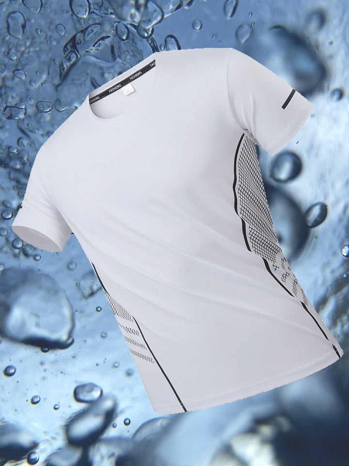 Men's T-Shirt | Quick-Dry & Breathable | Striped Pattern & Comfort Fit | Sport & Casual