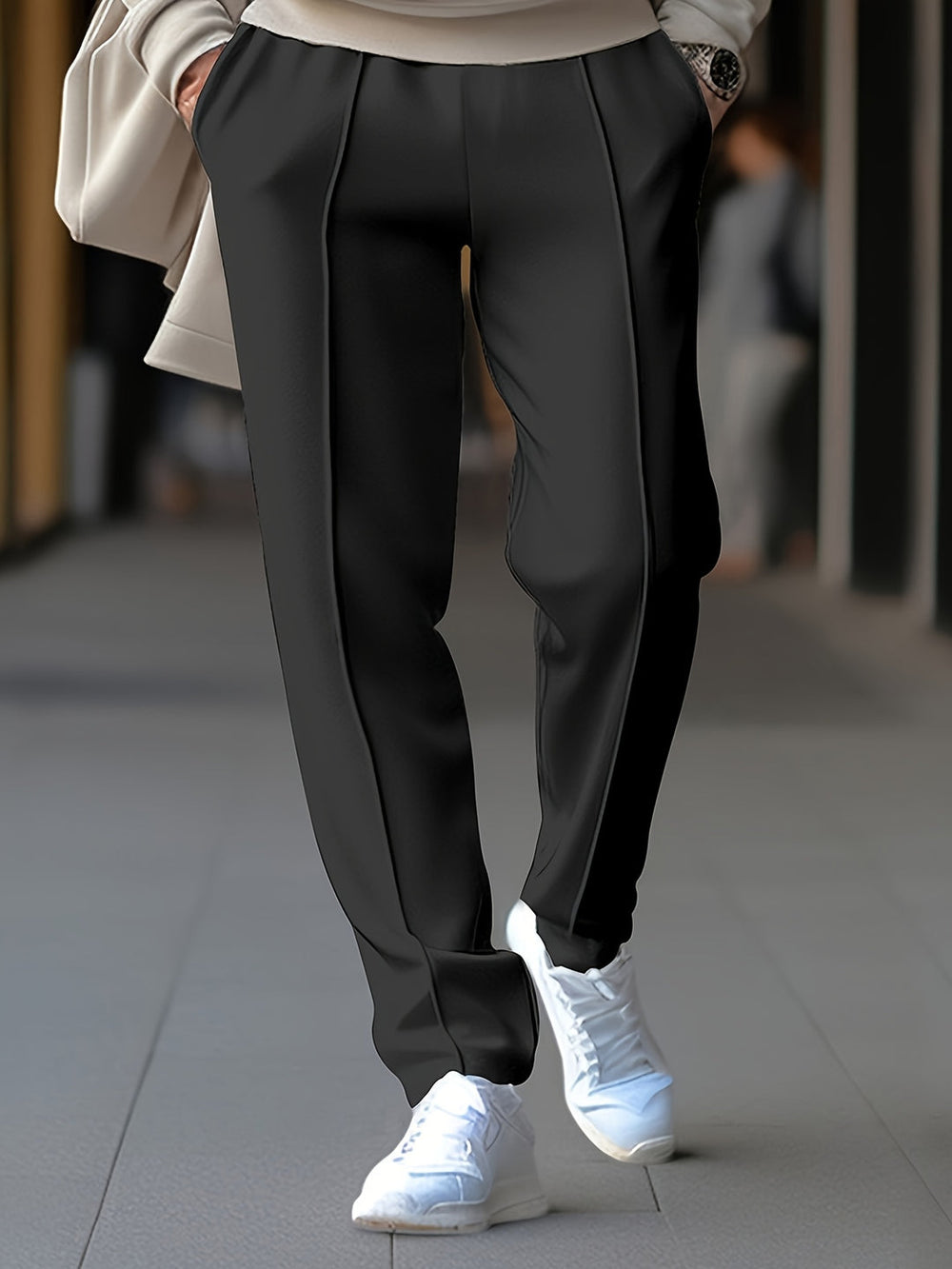 Men's Sports Pants Lightweight & Breathable Drawstring Slim Fit, view 2 - Elena Harper