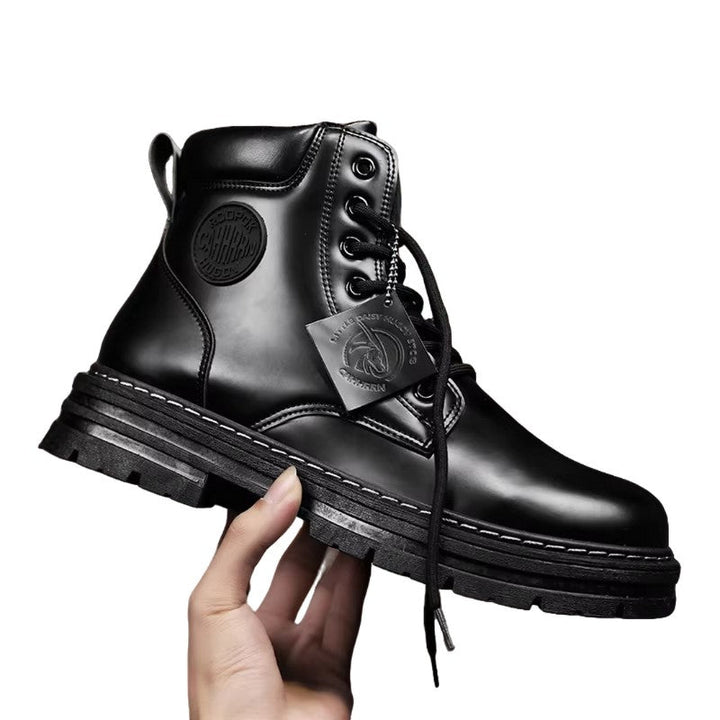 Luxe Lace-Up Waterproof Winter Boots for Men with Durable Sole and Cozy Warmth | Daniel