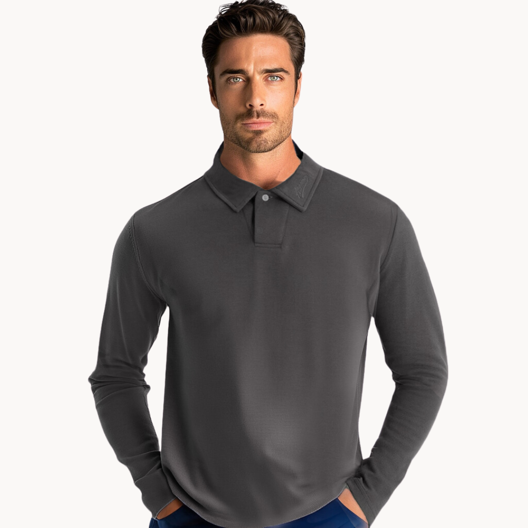 Men's Polo | Long Sleeve T-Shirt | Timeless Comfort & Elegant Style