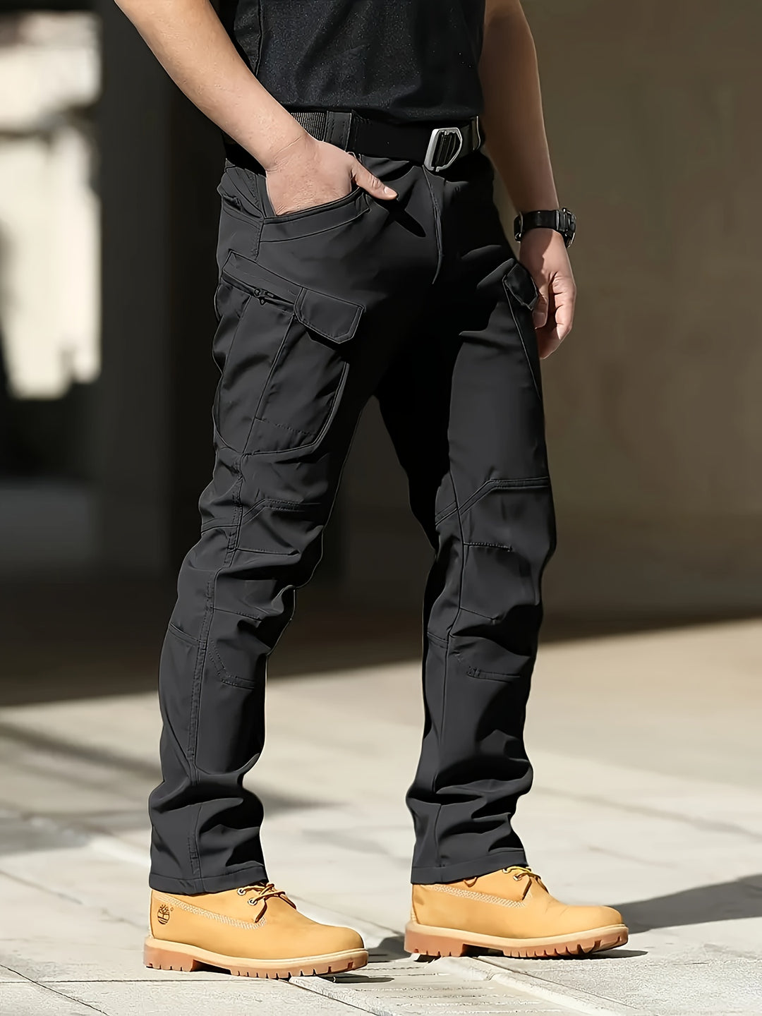 Cargo Pants for Men Stretch Fit Multiple Pockets - Elena Harper