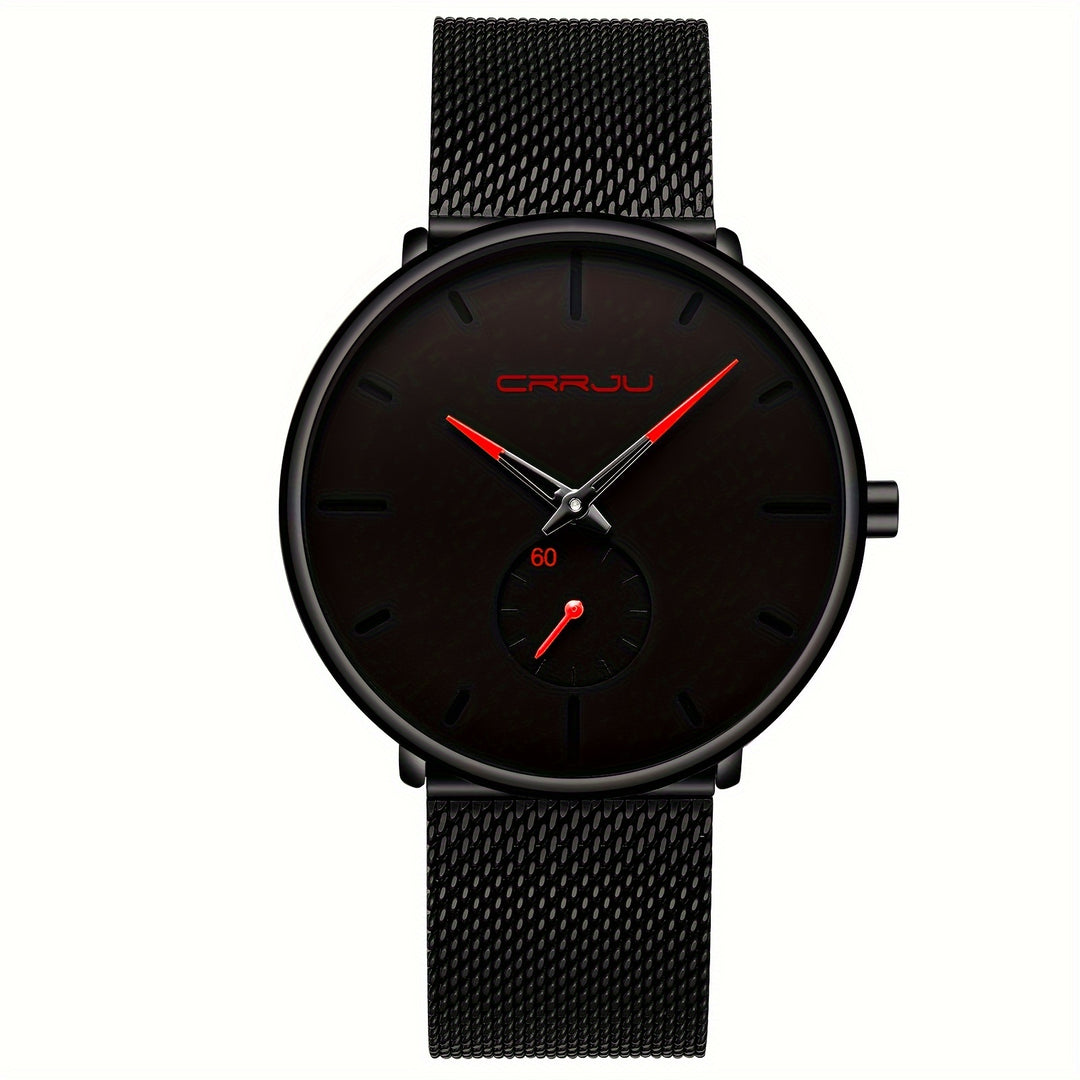 Men's Watch | Elegant Quartz Design | Ultra Thin | Stainless Steel Band