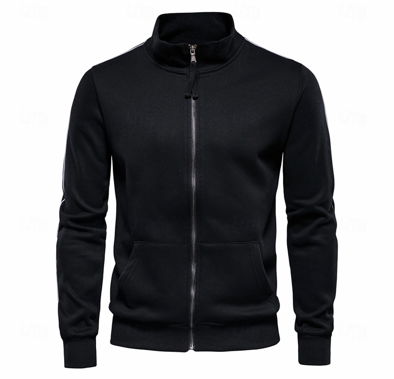 Winter Jacket Men | Lightweight | Zipper Closure | Stand-Up Collar