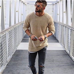 Men's Cardigan | Long Knitted Sweater | Comfort & Versatile Style