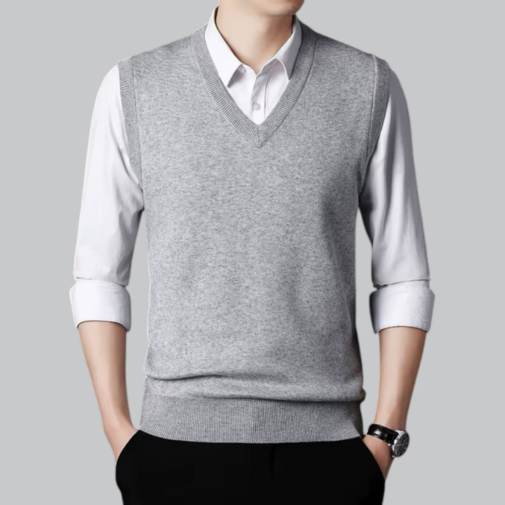 Men's Vest | Knitted Bodywarmer | V-Neck & Classic Comfort