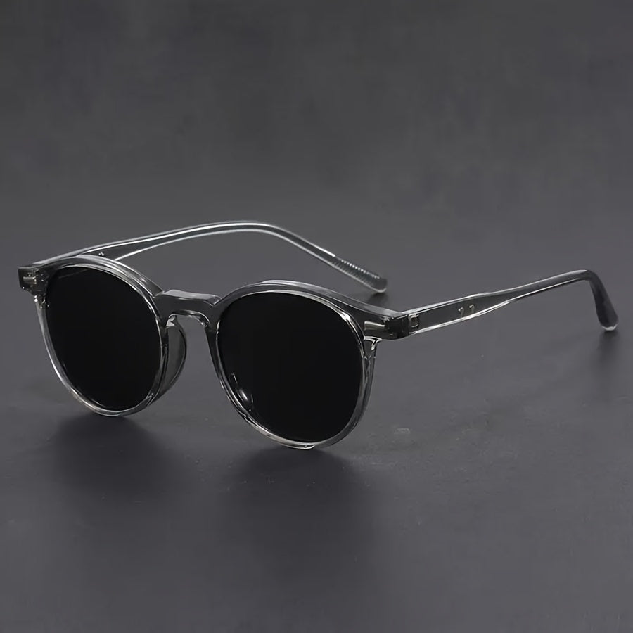 Men's Sunglasses | Lightweight Round Frame | Retro Tortoiseshell Design | Streetstyle & Casual