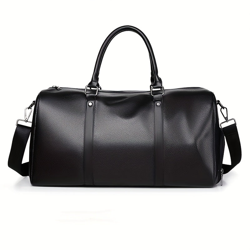 Men's Travel Bag | Stylish & Multifunctional | Adjustable Shoulder Strap | PU Leather