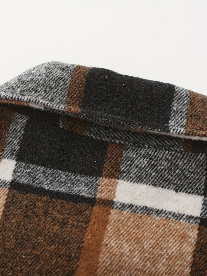 Men's Shirt Jacket | Classic Checked | Casual & Comfortable | Spring & Autumn
