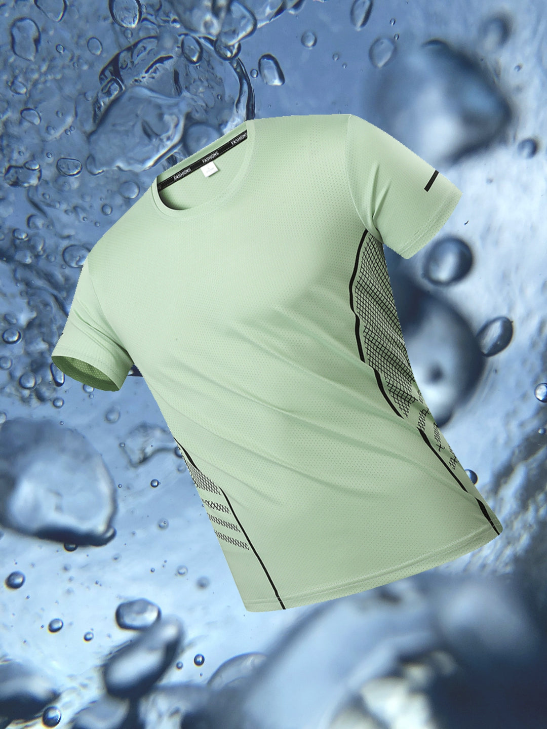Men's T-Shirt | Quick-Dry & Breathable | Striped Pattern & Comfort Fit | Sport & Casual