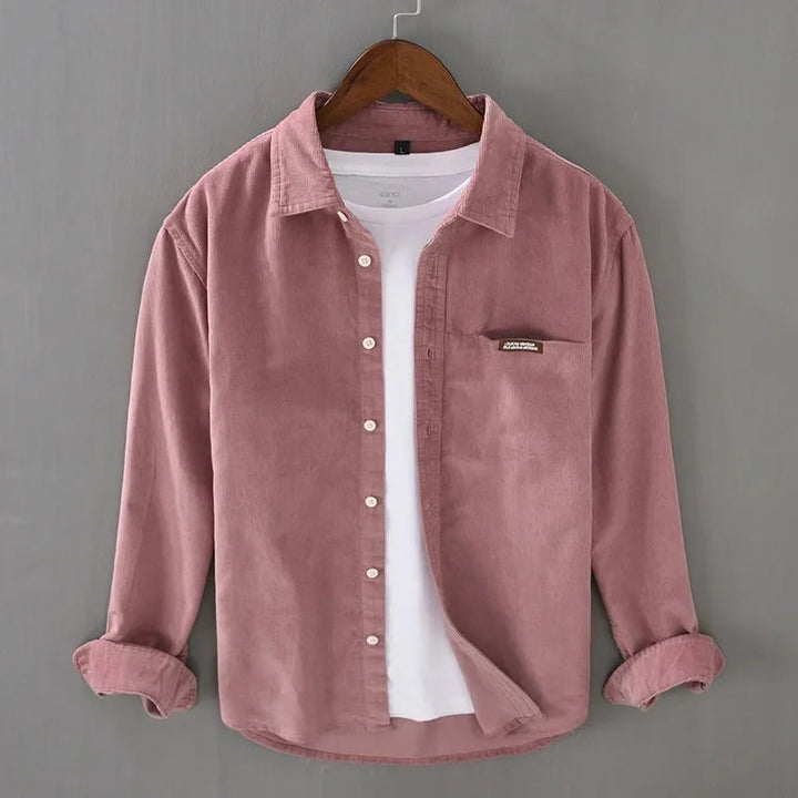 Men's Shirt | Straight | With Buttons | Autumn