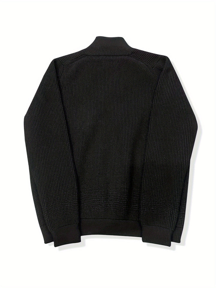 Men's Sweaters | Knitted | Elegant Zip Sweater | Warm Comfort