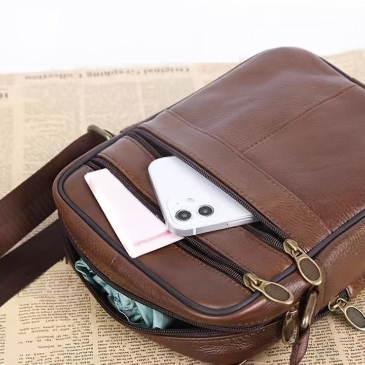 Alberto - Practical Leather Bag for Men