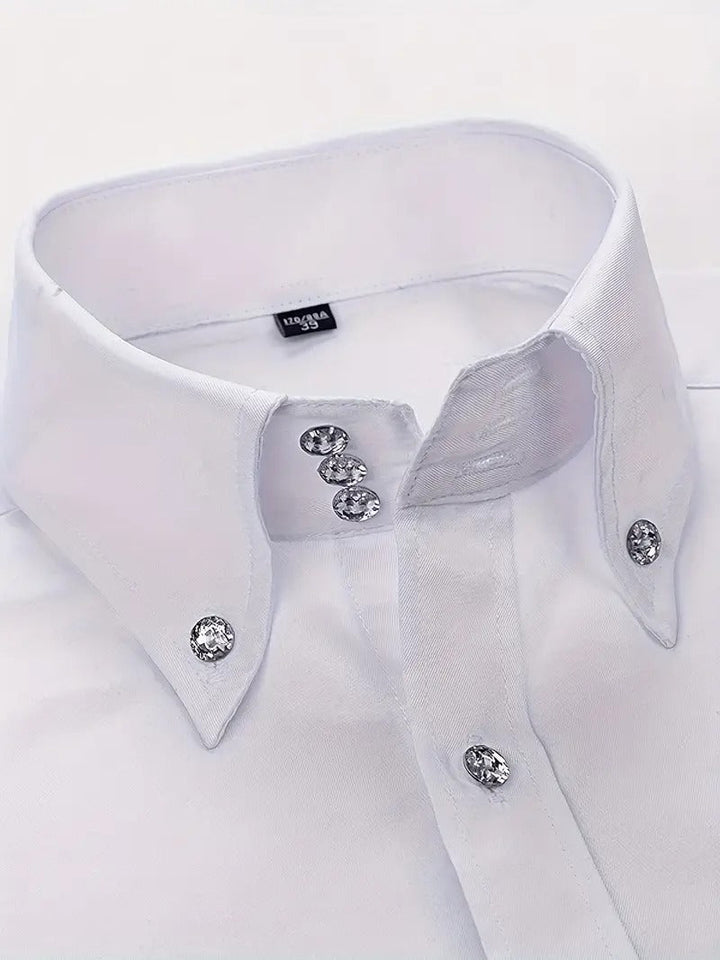 Men's Shirt | Elegant & Professional | Long Sleeves & Button Closure | Spring Clothing