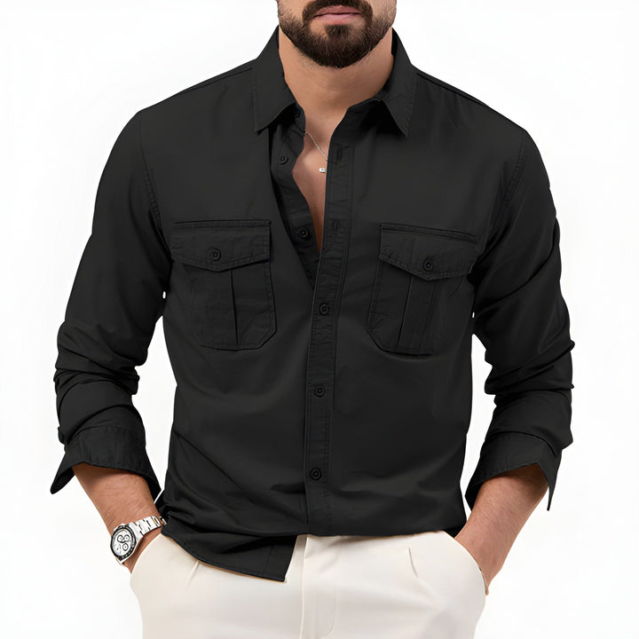 Men's Shirt | Patch Pockets | Classic & Versatile Clothing