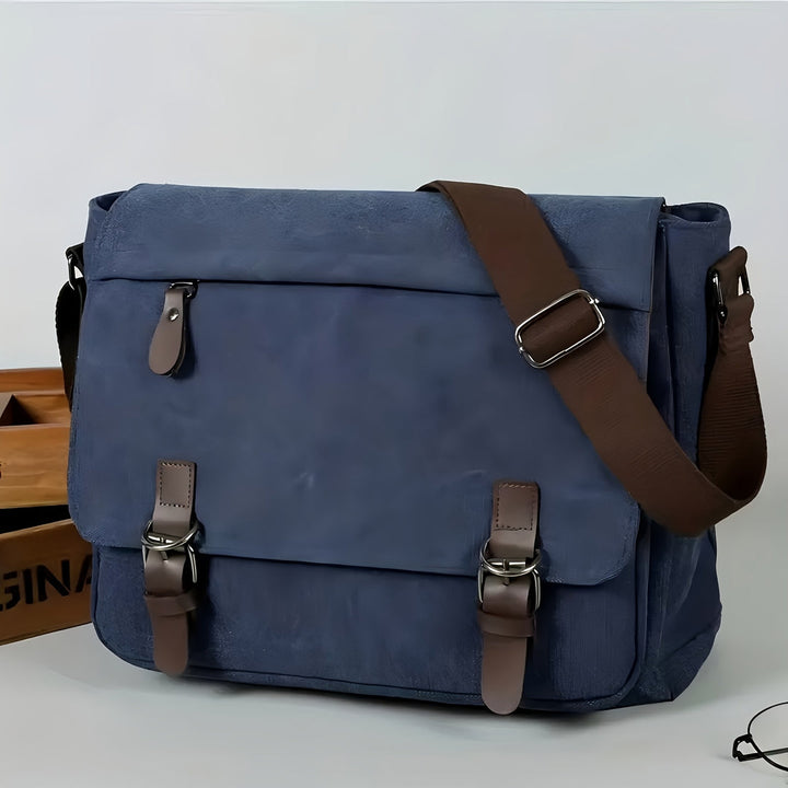 Men's Shoulder Bag | Sturdy & Spacious with Multiple Pockets | Adjustable Strap