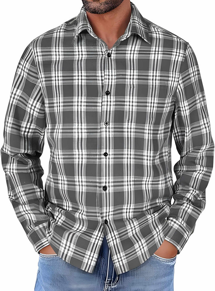 Men's Shirt | Long Sleeve | Loose Fit | Casual Wear