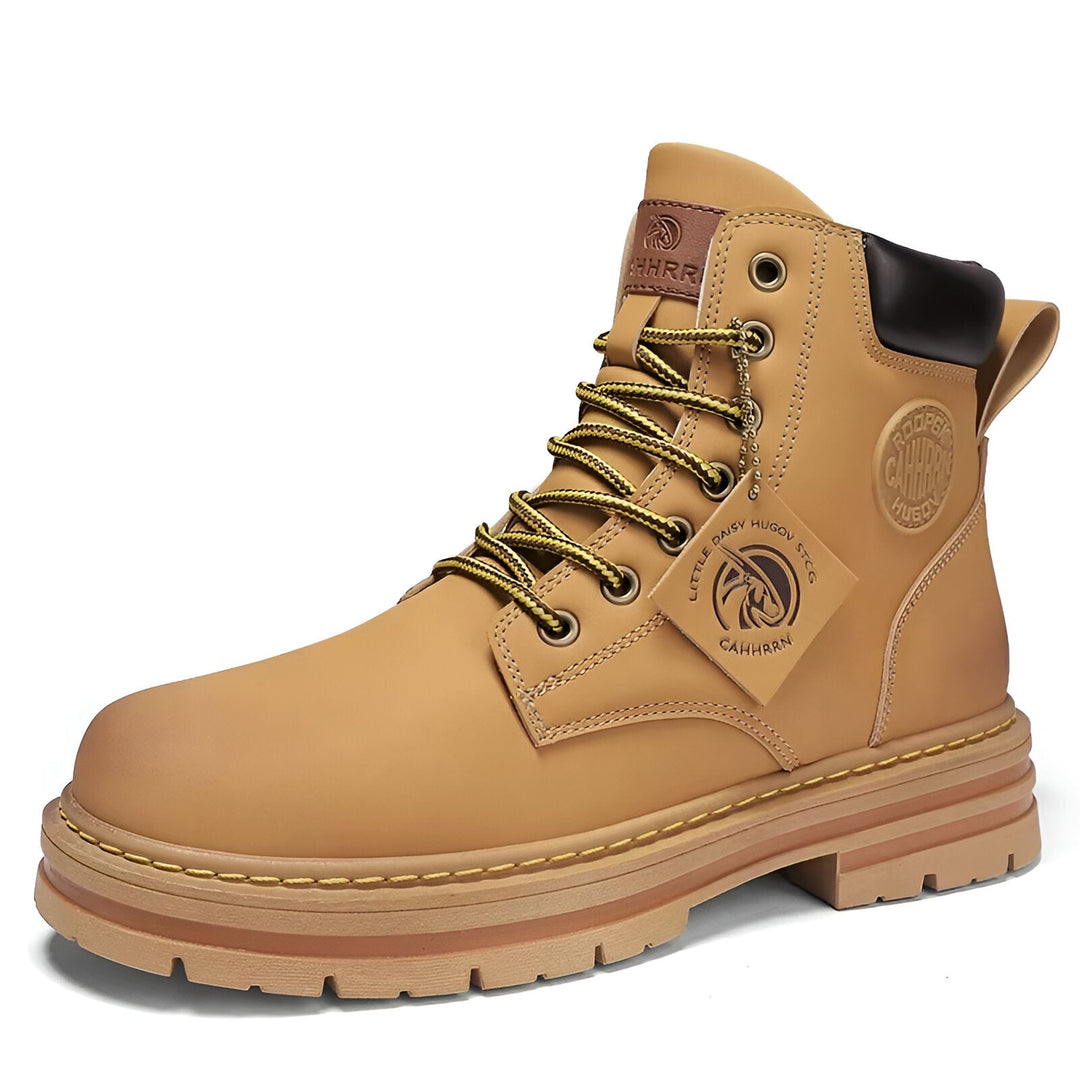 Luxe Lace-Up Waterproof Winter Boots for Men with Durable Sole and Cozy Warmth | Daniel