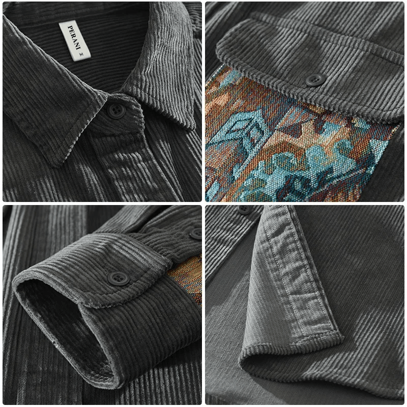 Classic Corduroy Shirt with Structured Elegance and Versatile Style | Teije