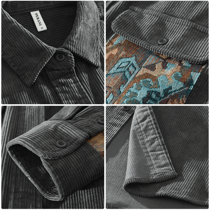 Classic Corduroy Shirt with Structured Elegance and Versatile Style | Teije