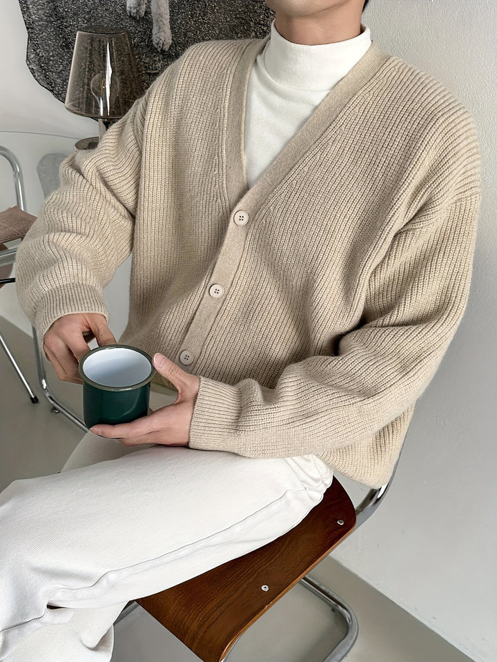 Men's Cardigan | Knitted & Comfortable | Loose Fit | Timeless Style