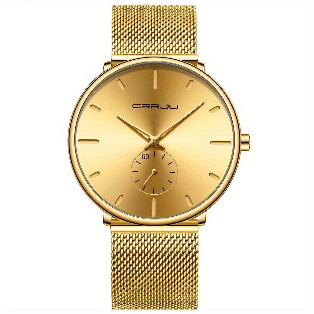 Men's Watch | Elegant Quartz Design | Ultra Thin | Stainless Steel Band