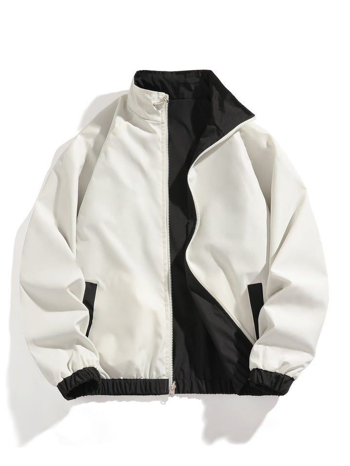Men's Reversible Jacket | Stylish Striped Design | Comfortable & Versatile | Polyester