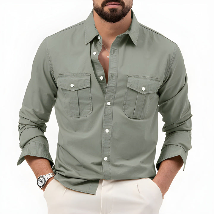 Men's Shirt | Patch Pockets | Classic & Versatile Clothing