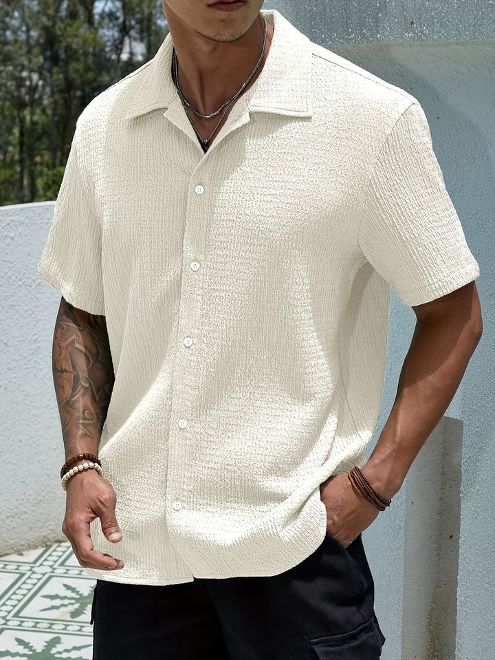 Men's Shirt | Classic Elegant & Lightweight | Short Sleeves & Button Closure