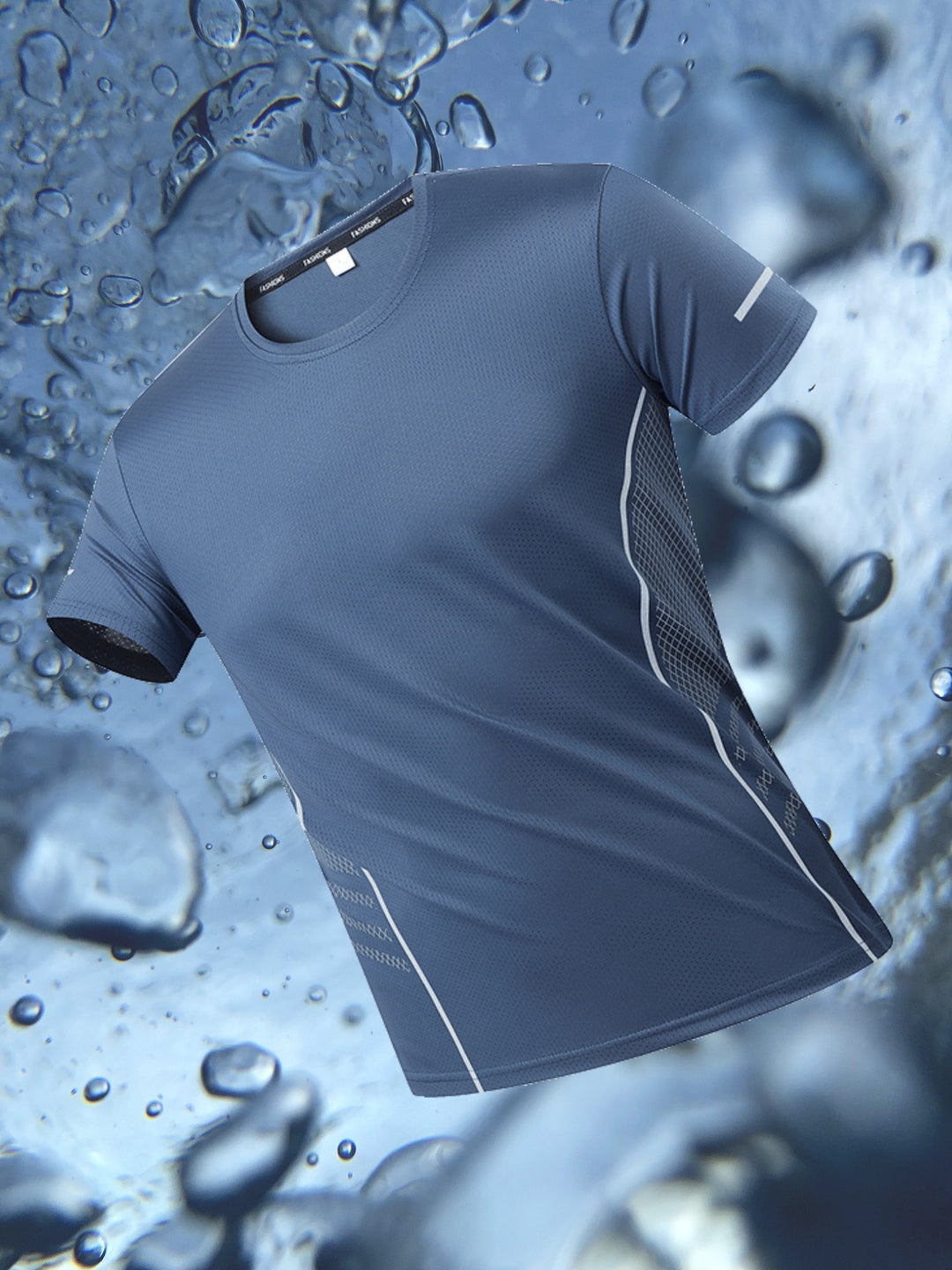 Men's T-Shirt | Quick-Dry & Breathable | Striped Pattern & Comfort Fit | Sport & Casual