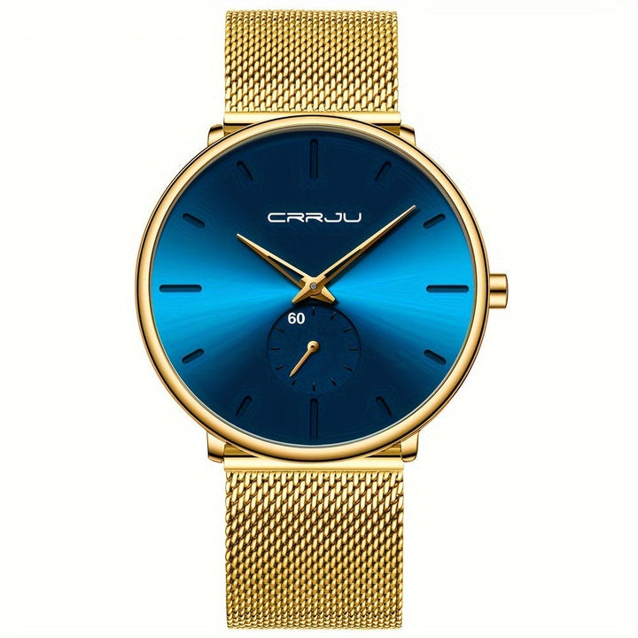 Men's Watch | Elegant Quartz Design | Ultra Thin | Stainless Steel Band
