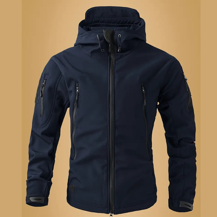 Winter Jacket Men | Tactical Softshell Jacket | Warm & Water-Repellent | With Hood