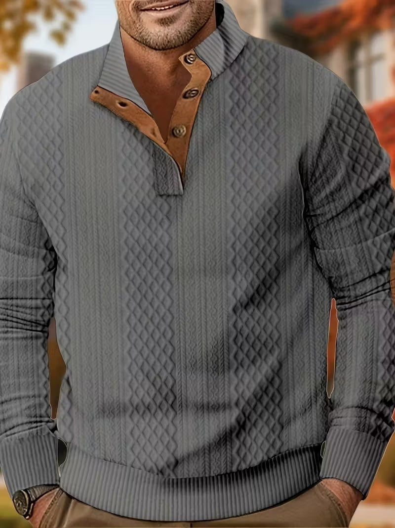 Men's Sweaters | Knitted Design | Button Closure | Regular Fit