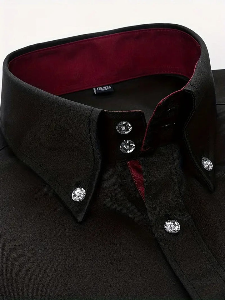 Men's Shirt | Elegant & Professional | Long Sleeves & Button Closure | Spring Clothing