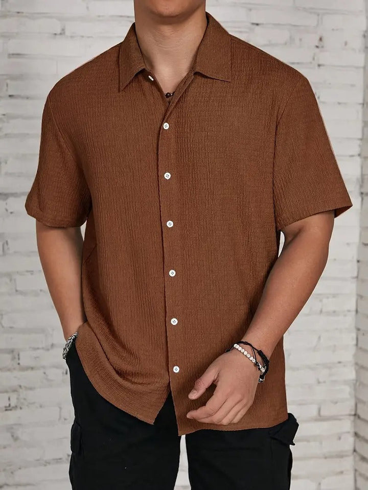 Men's Shirt | Classic Elegant & Lightweight | Short Sleeves & Button Closure