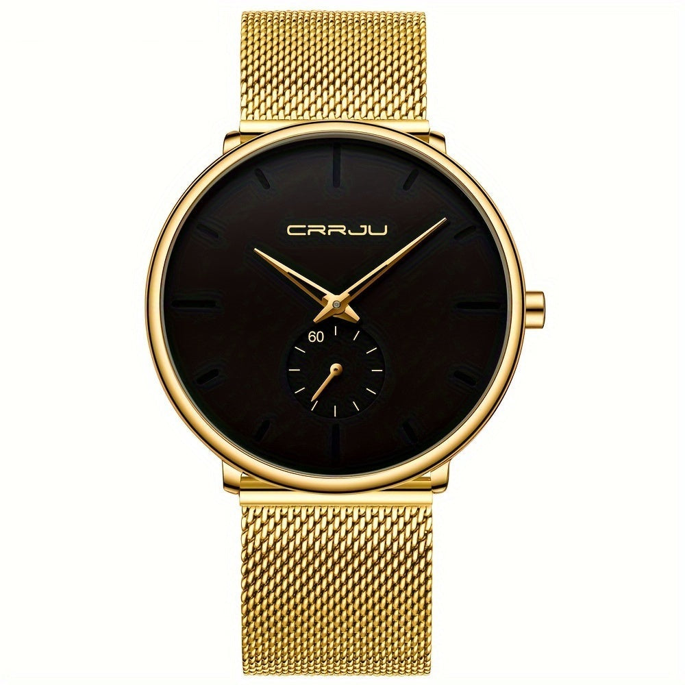 Men's Watch | Elegant Quartz Design | Ultra Thin | Stainless Steel Band