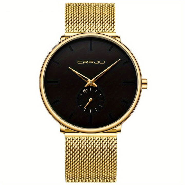 Men's Watch | Elegant Quartz Design | Ultra Thin | Stainless Steel Band