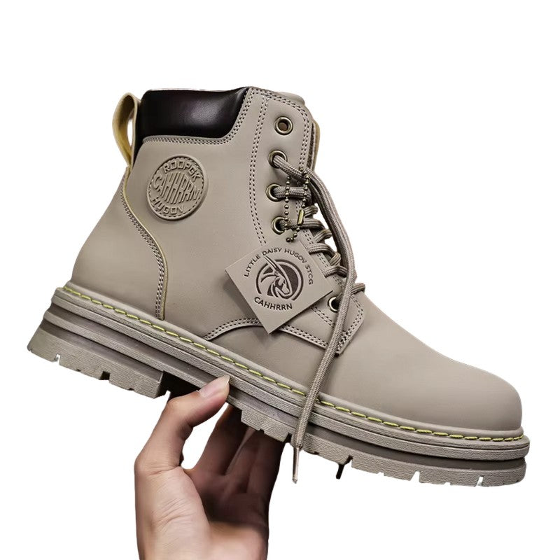Luxe Lace-Up Waterproof Winter Boots for Men with Durable Sole and Cozy Warmth | Daniel