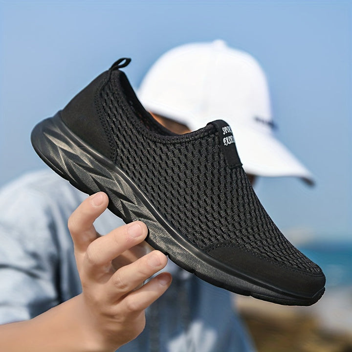 ELENA HARPER™  |  MEN'S LACELESS MESH SNEAKERS