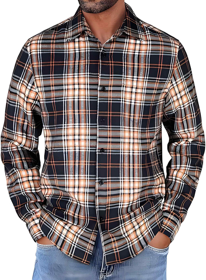 Men's Shirt | Long Sleeve | Loose Fit | Casual Wear