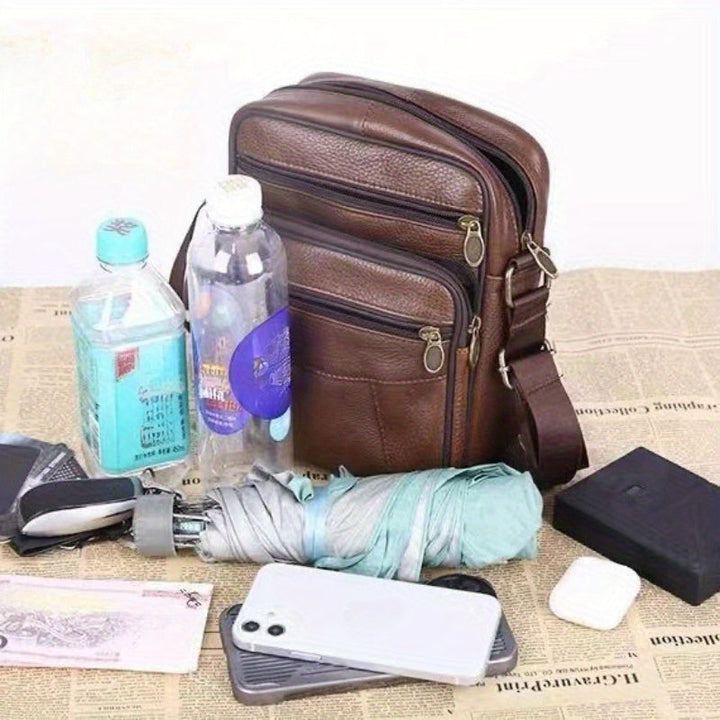 Alberto - Practical Leather Bag for Men