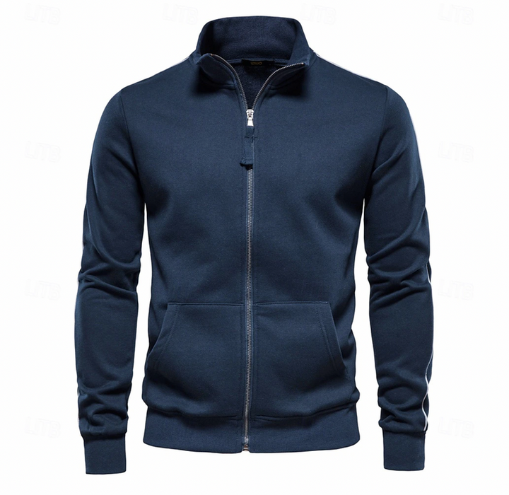 Winter Jacket Men | Lightweight | Zipper Closure | Stand-Up Collar