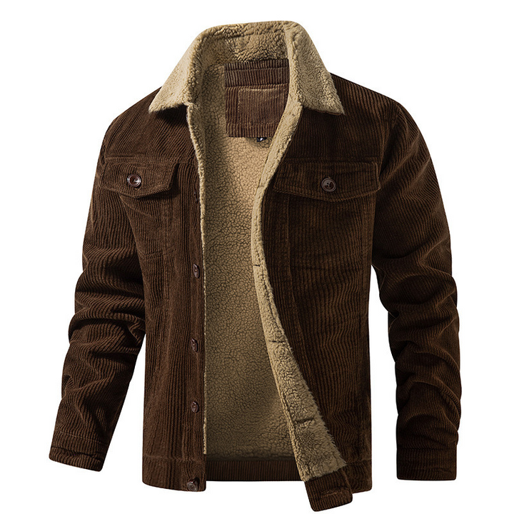 Winter Jacket for Men | Warm Jacket with Plush Lining | Thick Casual Look