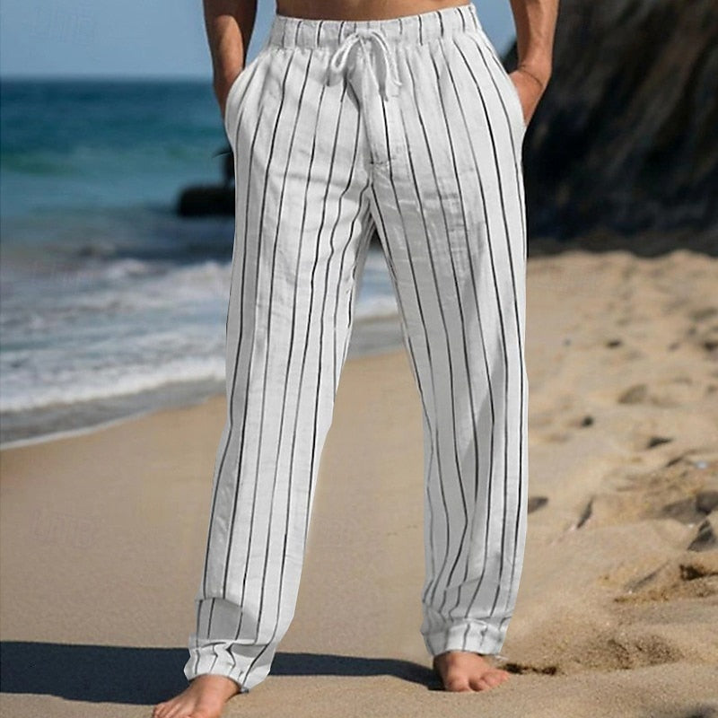 Boyan Breathable Pants with Elastic Waistband, view 2 - Elena Harper