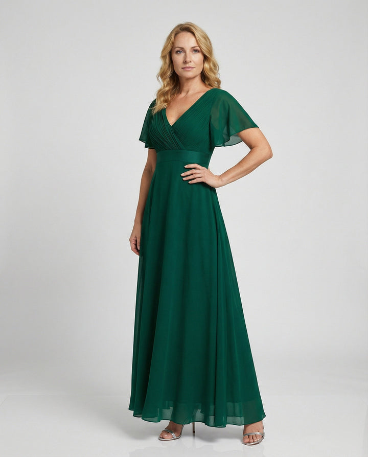 Women's Long Chiffon Evening Dress Elegant