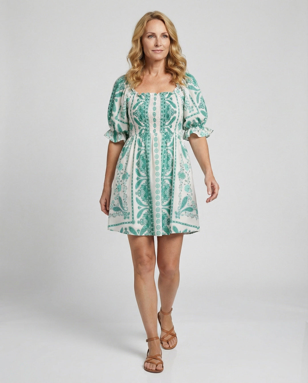 Boho Casual Dress for Women Smock Dress
