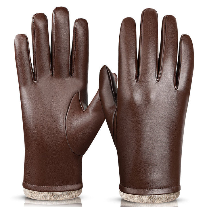 Men's Gloves with Contrasting Cuffs